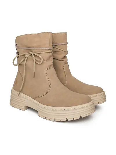 Полусапоги со шнуровкой на голенище